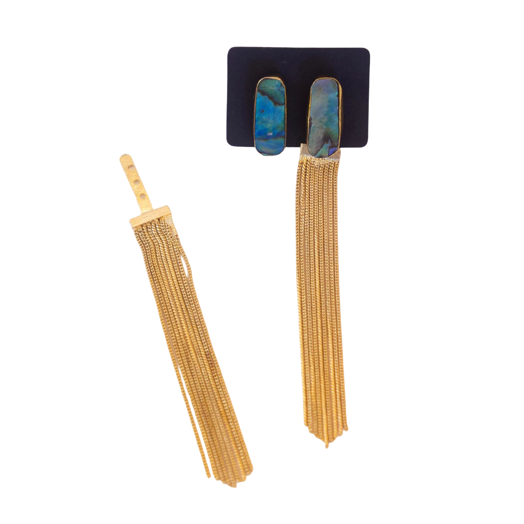 Gold Tassel (Tassel Only) Statement Earrings