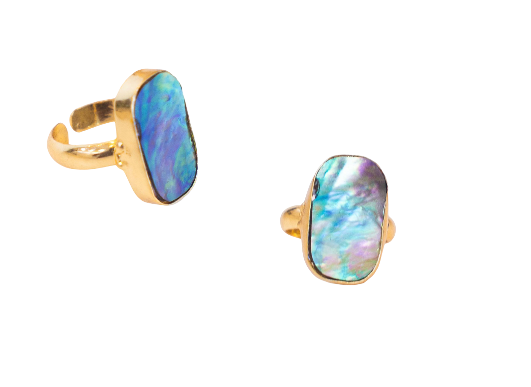 Single Abalone Shell Large Ring (Collar)