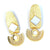 Cleo (Mother of Pearl) Statement Earrings