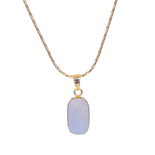 Vinni Pendant & 18 Inch Chain (Mother of Pearl Collar)