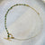 Kenji Necklace Faceted Stone & Rice Stone (Green Onyx)