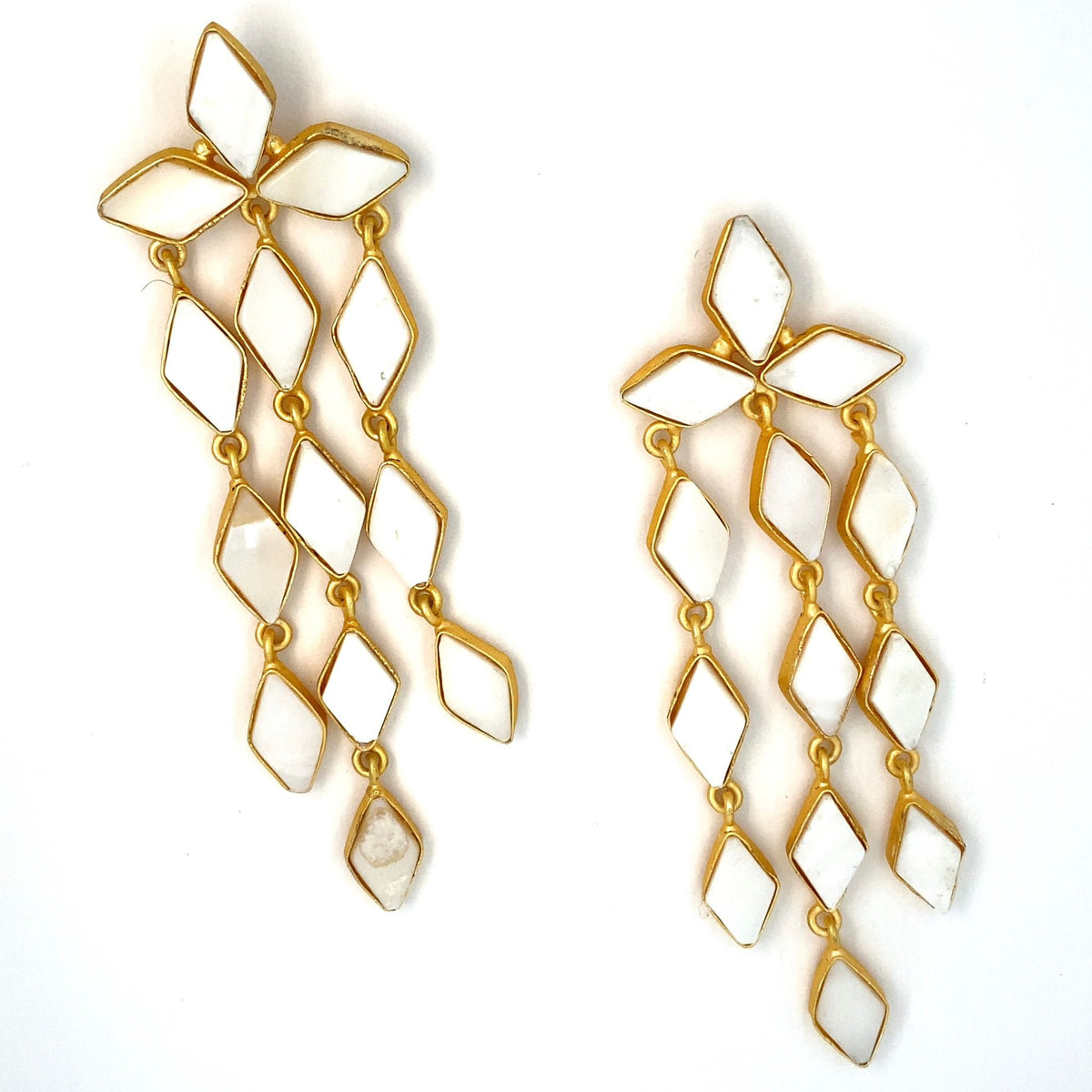 Stella (Mother of Pearl) Statement Earrings