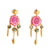 Syren (Pink Solar Quartz) Statement Earrings