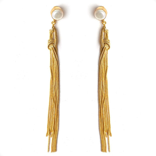 Diva Pearl (Freshwater Pearl Collar) Statement Earrings