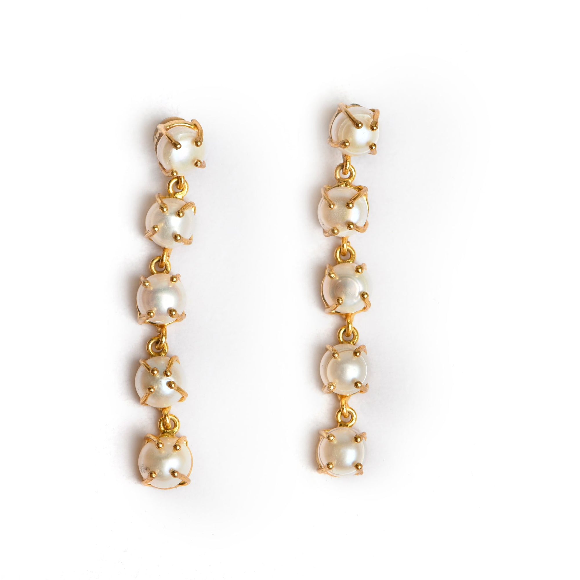 Cinco (Pearl Claw) Statement Earrings