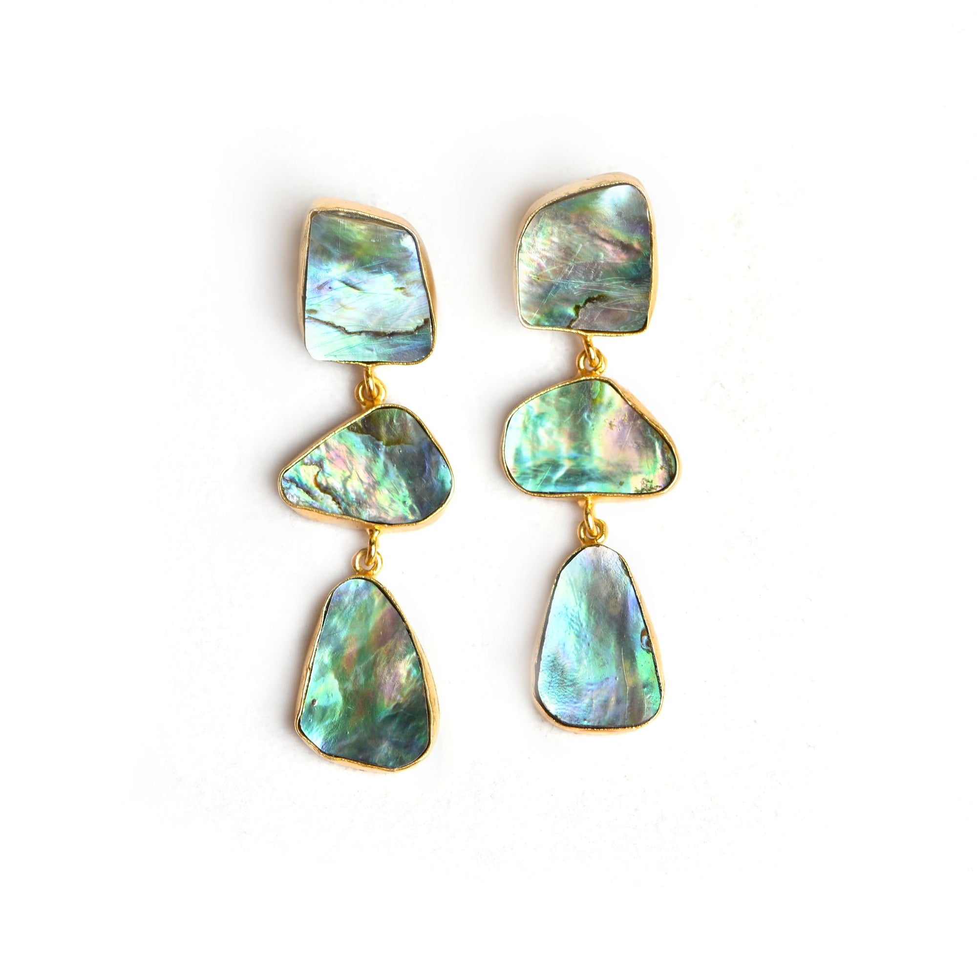 Pava (Abalone Shell) Statement Earrings