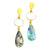 Toni (Mother of Pearl  & Abalone Shell) Statement Earrings