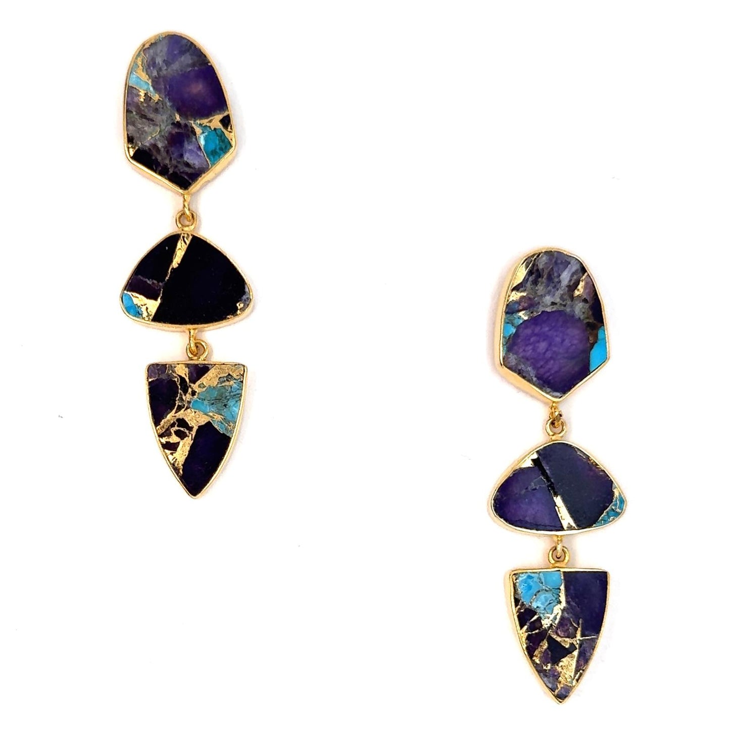 Mojave (Sapphire Blue) Statement Earrings