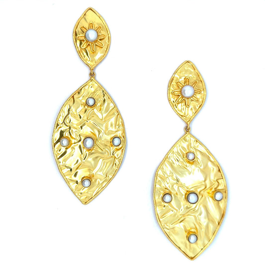 Nora (Freshwater Pearl) Statement Earrings