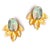 Petal Beaten (Abalone Shell) Statement Earrings