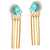 Octavia (Turquoise) Statement Earrings